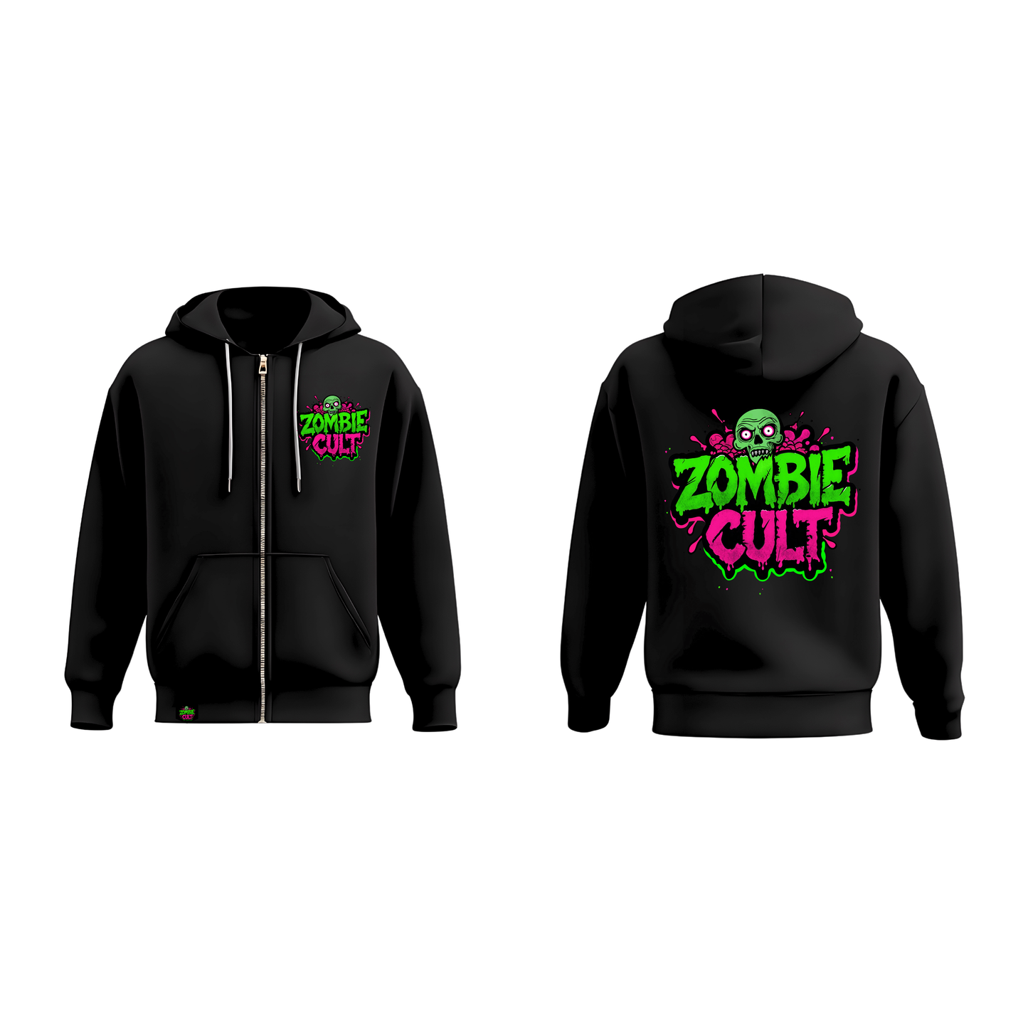 Black Zip-Up Hoodie